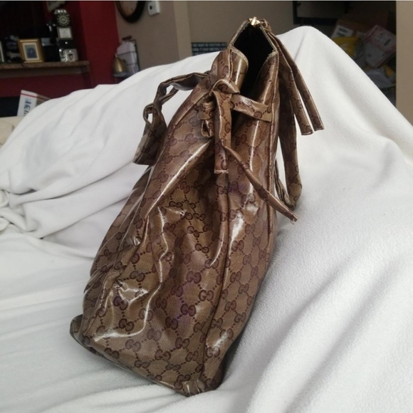 Authentic Gucci GG Monogram Supreme Crystal Hysteria Tote Bag - Picture 4 of 11